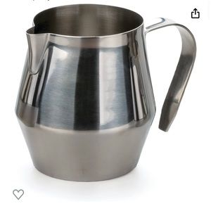 Stainless steel milk frothing pitcher